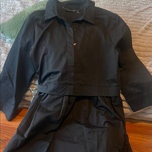 English Factory Black Midi Dress